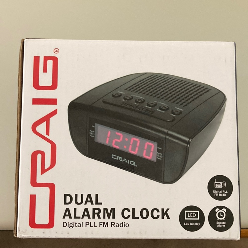 CRAIG duel alarm clock